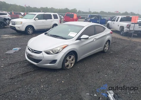 2013 Hyundai Elantra Gls (Ulsan Plant) из США, поврежденный, VIN KMHDH4AE8DU826990